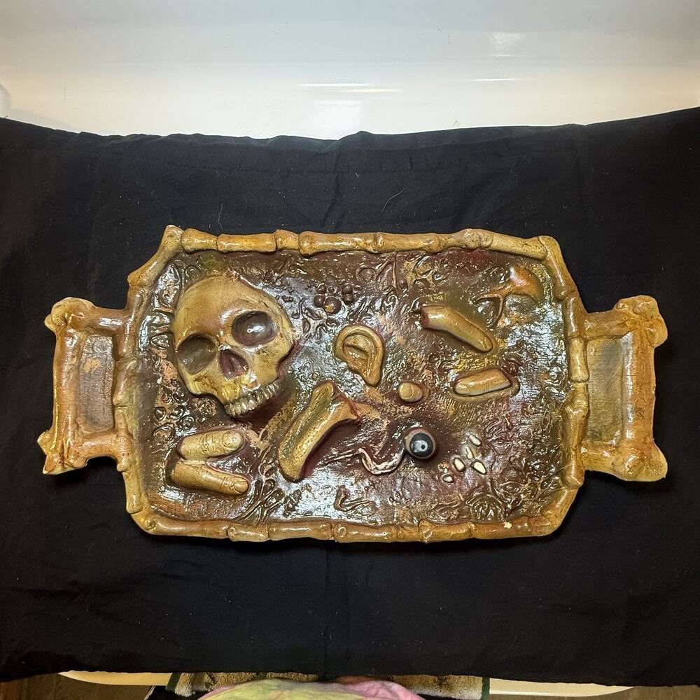 Vintage 2003 Texas Chainsaw Massacre Serving Tray Halloween Prop Decor Rubies